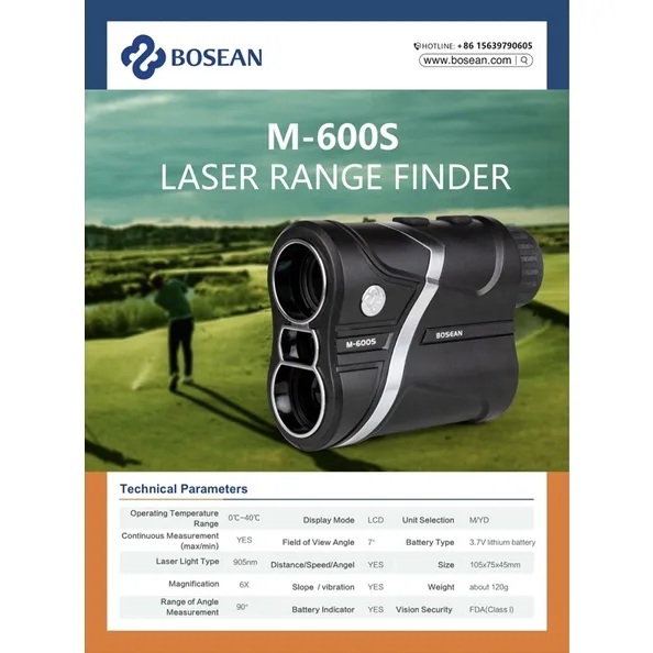 Golf Laser Range Finder M-600S